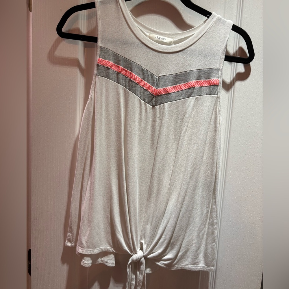 Bibi white chevron shirt